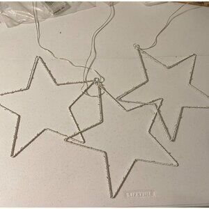 Christmas Lights decor 3 pc LED Star Window Silhouette Multicolored Lights Timer